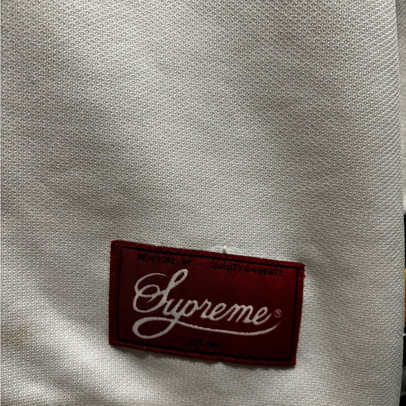 Supreme hooded Hockey Jersey White size L used - Picture 4 of 6